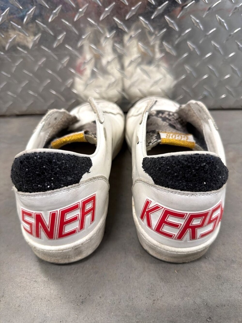 Golden Goose Ball Start Superstar Low Top Sneakers White Mens Size 42 US 9 - Picture 5 of 8